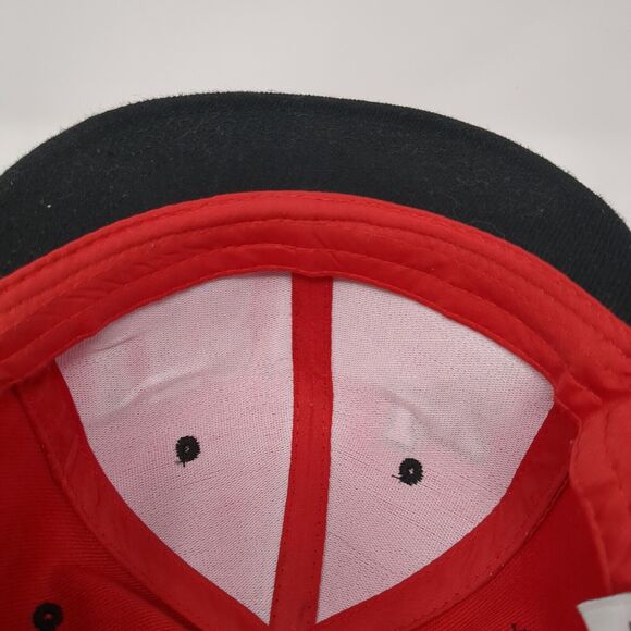 Las Vegas LV Snapback Hat Red One Size Embroidered Colorblock Jinx - Picture 7 of 8